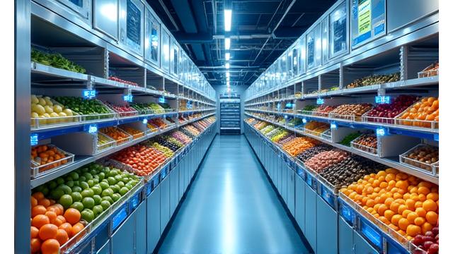 신선식품 콜드 체인 보관 창고 이미지