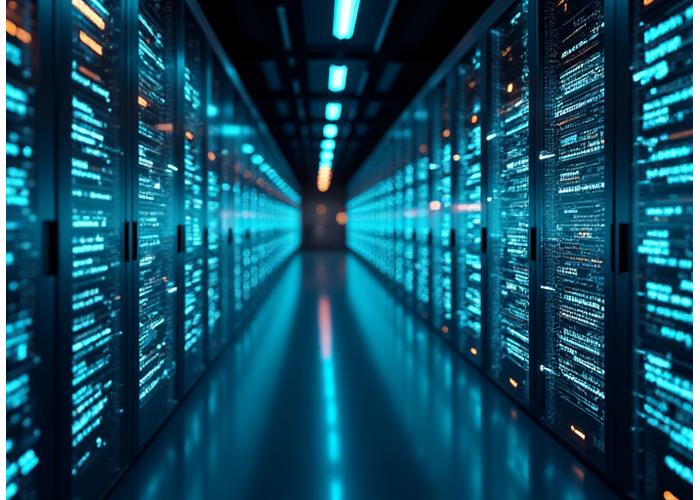 AI 기반 물류 최적화를 시각적으로 표현하는 그래픽