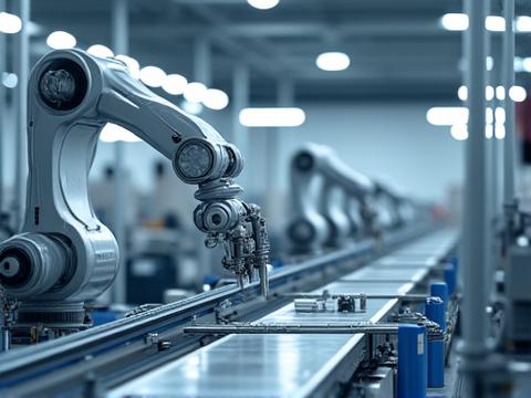 제조 공장의 로봇 자동화 및 효율적인 생산 라인